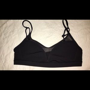 lululemon black dance to yoga sports bra sz 8
